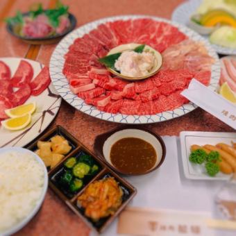 【焼肉満喫コース】上ロース,オリーブ牛,カルビなど全13品3980円