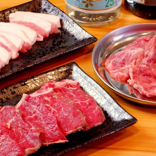 A lot of meat of outstanding freshness ☆