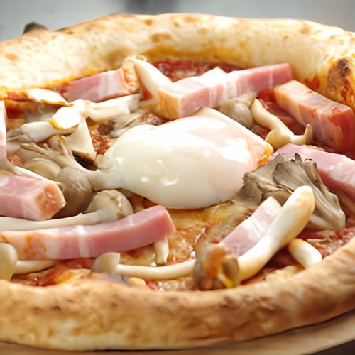 Mushroom and bacon Bismarck