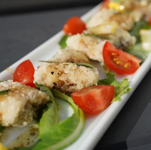 Pacific saury fritters