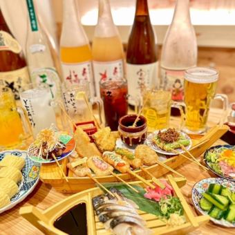 【飲み放題3時間（L.o150分）】豪華名物フルセット！一部食べ放題！豪華宴会コース⇒5,500円