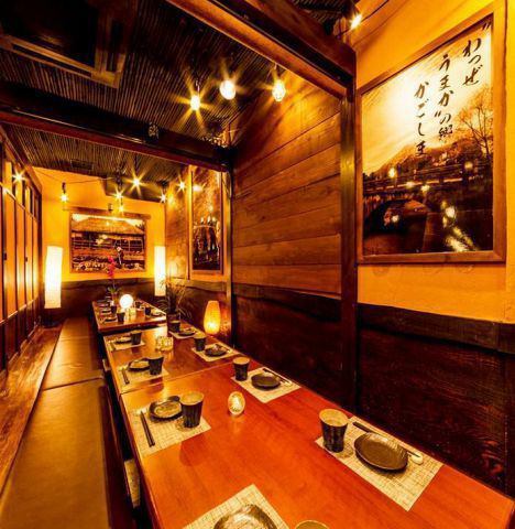 ◆Large banquet private room◆Blissful private room surrounded by Japanese-style interior!!