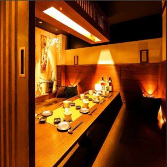 ◆ Small-sized private seating ◆ You can see the cooking in front of you.You can feel free to use a drink after returning from work at Himeji.Even from a small number of people ◎ 8 seats are also available.