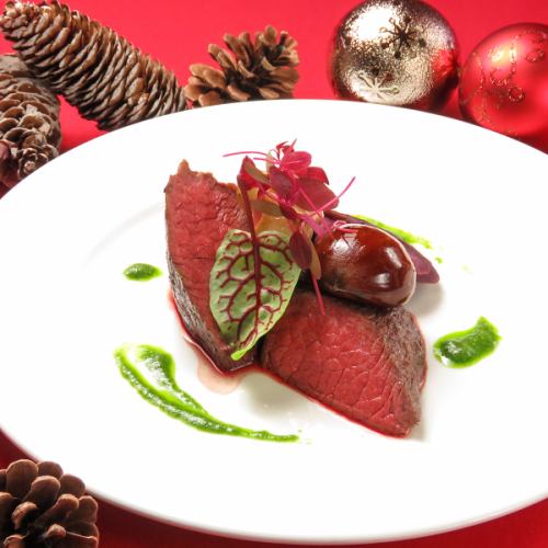 런치 한정★【성스러운 한낮을 물들인다…】2025★X'mas Lunch 페어링 첨부 13000엔(부가세 포함)