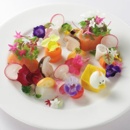 1 월 2 월 한정! 신춘! 1 일 3 세트 한정! 전채 모듬 등 신춘 파스타 런치 코스 3250 엔 (세금, 사 포함)