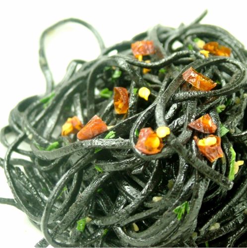 [Course example] Squid ink handmade pasta