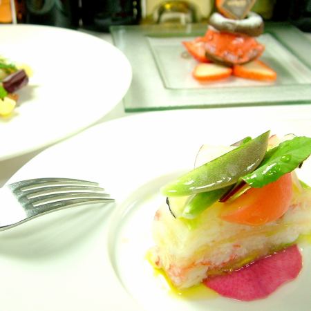 晚餐A套餐☆生海膽carbonara、自選義大利麵（7種）6,050日元