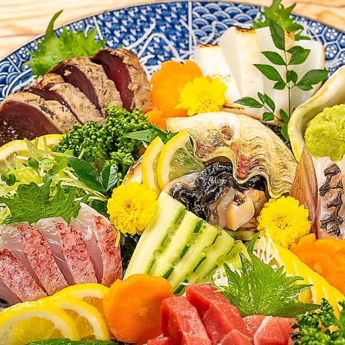 沖縄県産魚の6種盛り合わせ