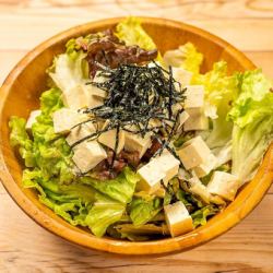 Japanese-style island tofu salad