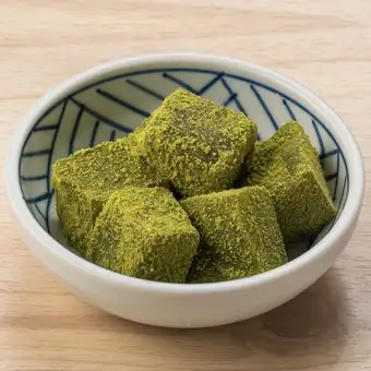 말차 와라비 떡