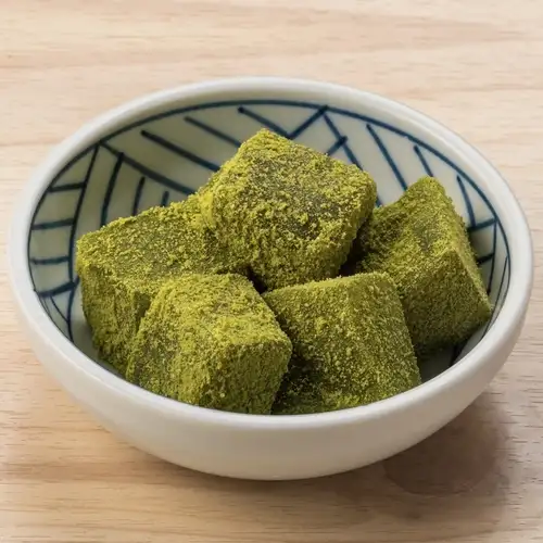 Matcha warabi mochi