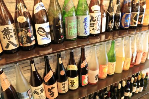 Japanese sake and abundant sake
