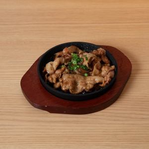 Ginger pork (on a hot plate)