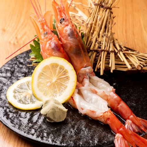 Red shrimp sashimi (2 pieces)
