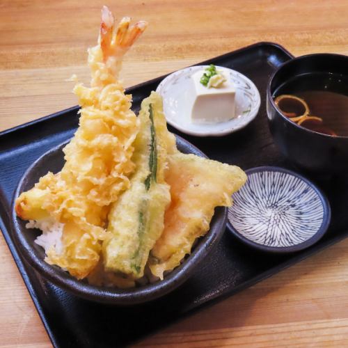 Shrimp tempura bowl