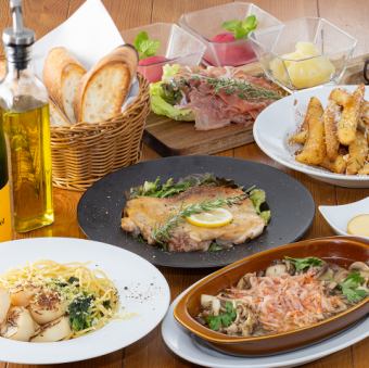 《AO-【5,000 yen】Food only》Basic course where you can casually enjoy our cuisine