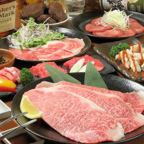 美しいサシのお肉で飲み会