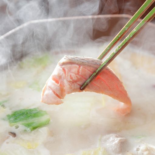 [90 minutes all-you-can-drink included / 5 dishes in total] "Sake lees hot pot course" made with Kizakura sake lees 5.560 yen (tax included)