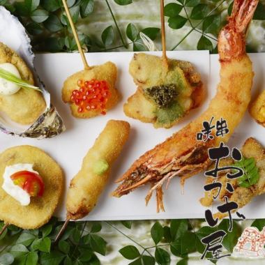 Recommended for welcome and farewell parties! [Famous skewers and oden included] Luxury course/120 minutes all-you-can-drink included/5,500 yen → 5,000 yen