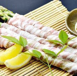 1 asparagus meat roll