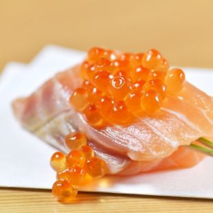 salmon roe topping