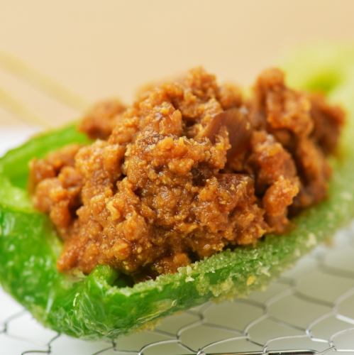 Green pepper~meat miso~