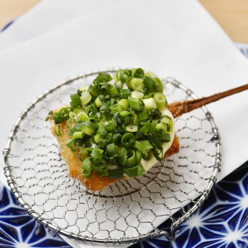 [Kushiage] Pickled tuna ~ tartare with green onion ~