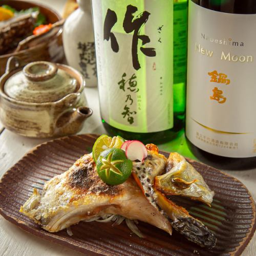 We also have a large selection of sake that goes well with our dishes.