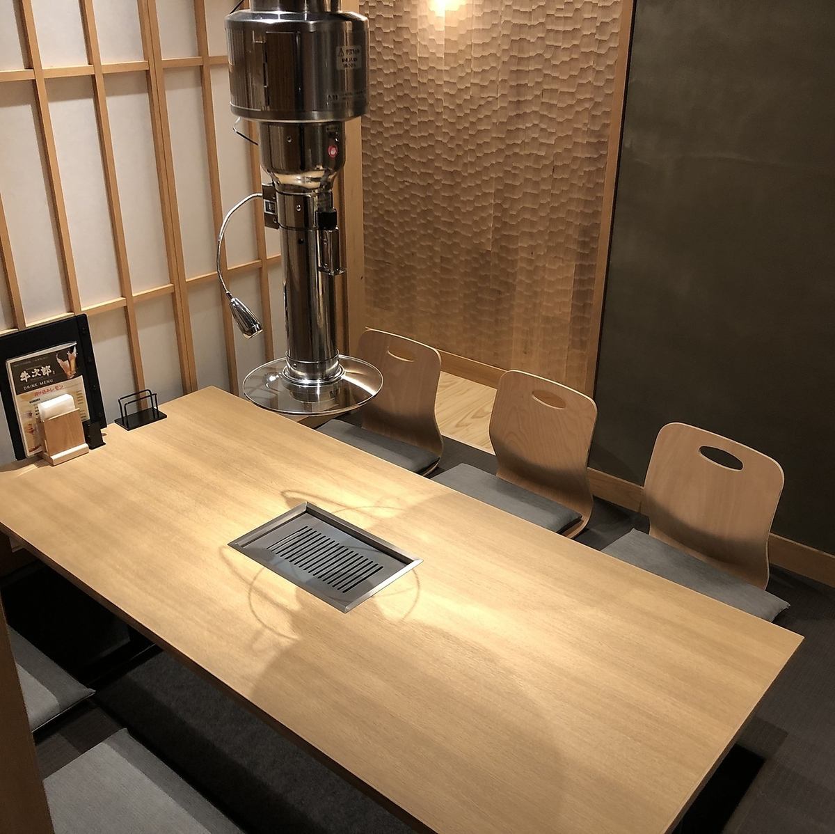 完全個室プライベート空間で厳選された黒毛和牛をご堪能ください