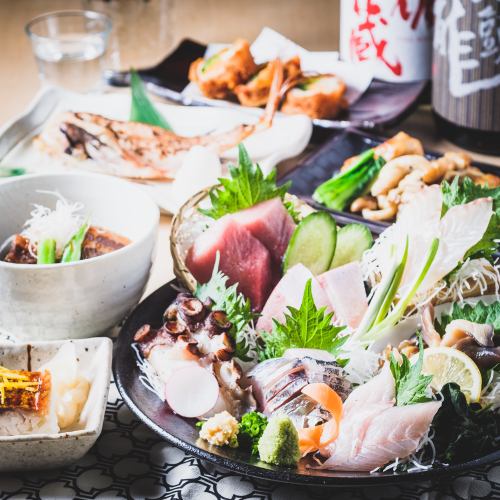 Seasonal cuisine and local sake