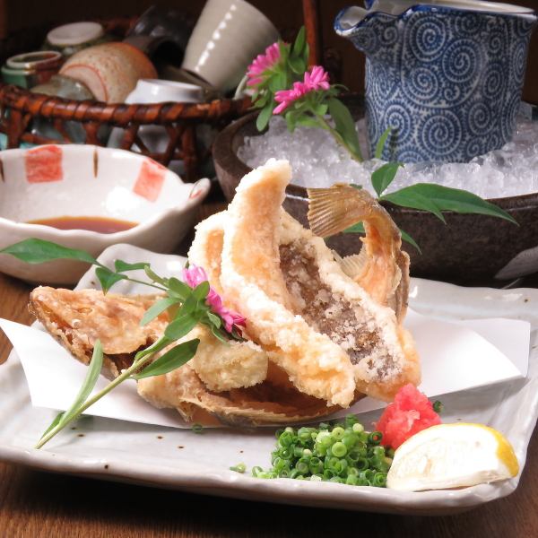 Excellent compatibility with sake !! Deep-fried flatfish