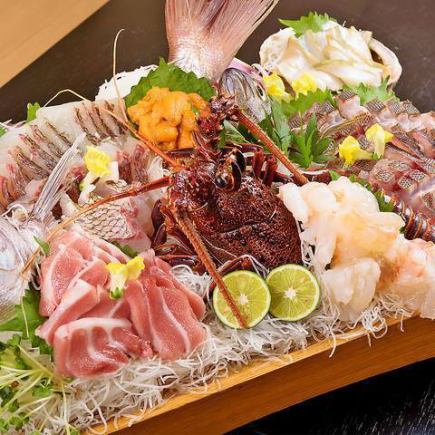 【ゆったり3h】 雅コース/全種飲放/牡蠣・伊勢海老・タラバ・海老or牛タンしゃぶ 全10品10,000円