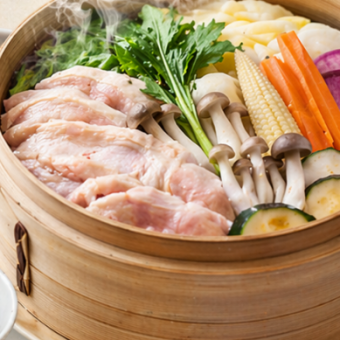 【3h飲み放題】【おでん食べ放題】全11品　刺身、豚蒸篭付【匠コース】 ￥4500