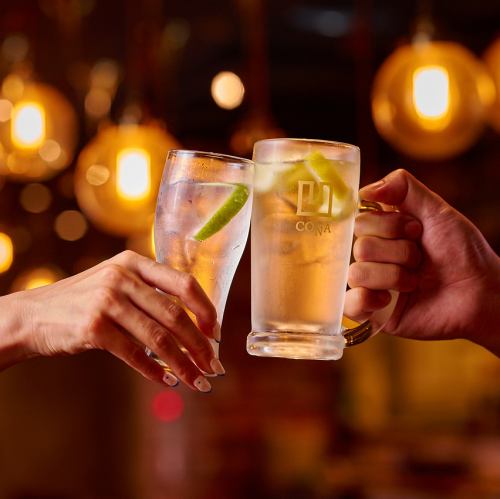 リーズナブルなドリンクは500円～