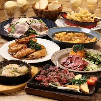 【迷ったらこれ!】120分飲み放題付「ビストロコース」全8品