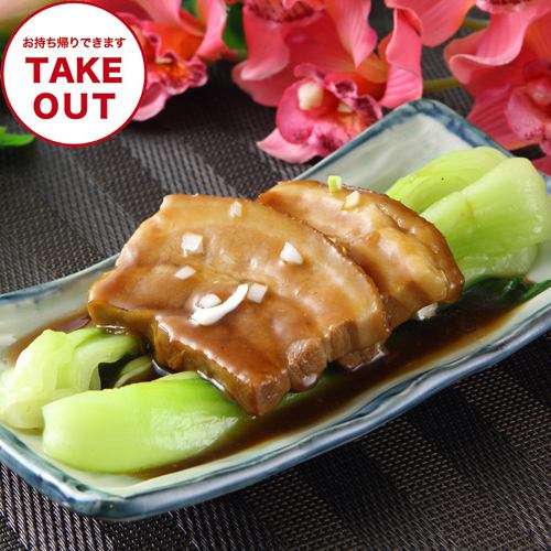 Stewed pork ribs in soy sauce