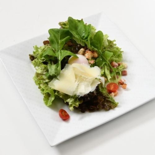 Fluffy Italian Lodi Raspadura cheese Caesar salad