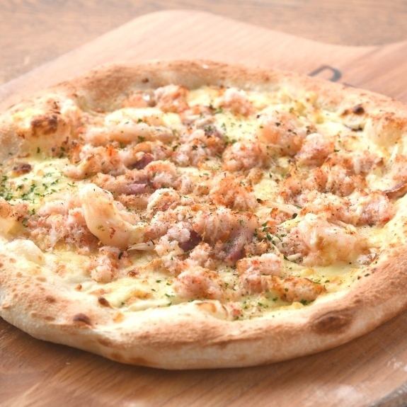 참새 게와 새우 화이트 소스