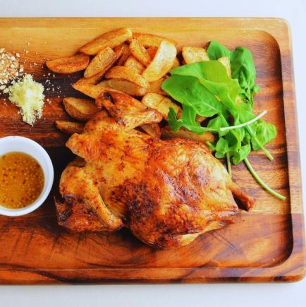 夏プラン!テラスでビアガーデン気分♪丸鶏と共に!1人2,500円 (飲放題:+1,800円)4名~