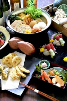 Kamomeya特产!9种热的关东煮火锅当然所有你可以喝2小时【4500日元8件】