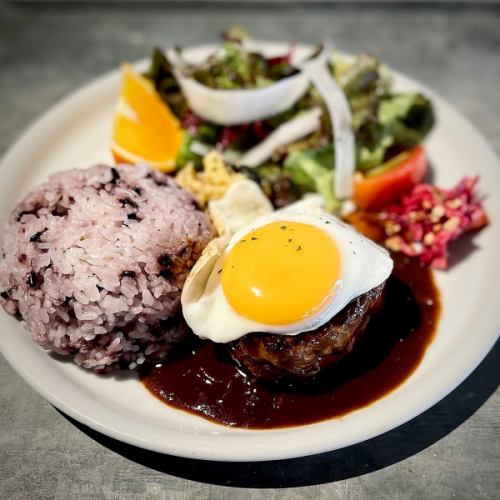 Homemade Hamburger Loco Moco with Gravy