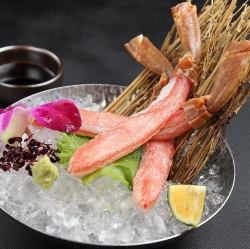 Crab sashimi