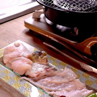 夏季限定焼きふぐコース7,260円（税込）→5,980円（税込）大奉仕致します（電話予約可能です）