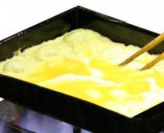 브랜드 달걀 '다발 달걀'의 국물 튀김 계란 / 명란 치즈 계란 구이
