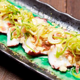 Octopus and green onion salt with myoga fragrant