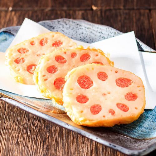 明太蓮根天ぷら