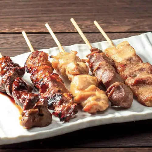 Five kinds of grilled skewers