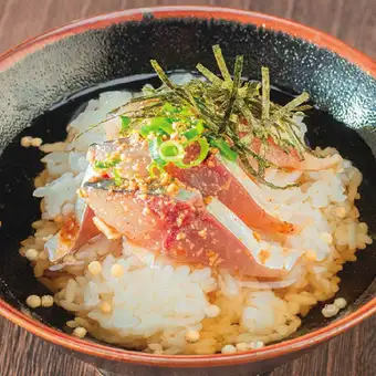 Sesame mackerel rice porridge