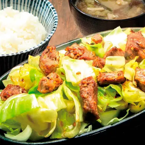 Spicy miso hot plate set meal