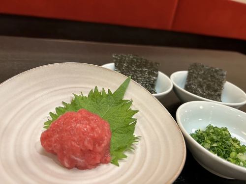 ネギトロ(三河湾産の海苔付き)